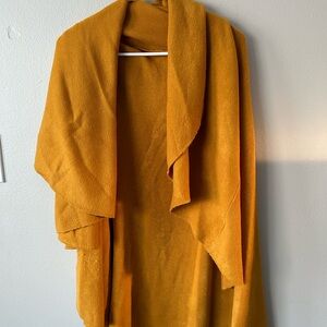 Anthropologie- Moth Yellow Knit Shrug Sweater